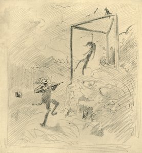 Galgenmusik, midten af slutningen af det 19. århundrede, c1924. af Carl Spitzweg