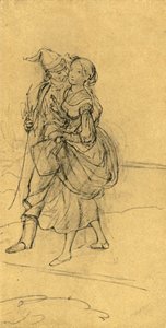 Dangerous Question, midten af ​​slutningen af ​​det 19. århundrede, c1924. af Carl Spitzweg