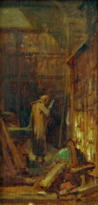 I biblioteket af Carl Spitzweg