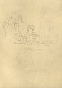 In der Loge, midten af slutningen af det 19. århundrede, c1924. af Carl Spitzweg