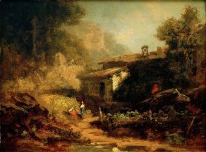 Mølle i bjergene af Carl Spitzweg