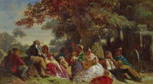 Fungerende virksomhed i det fri af Carl Spitzweg
