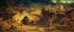 Strikke eremit af Carl Spitzweg