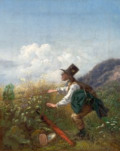Sommerfuglefangeren Botaniker, ca. 1837. af Carl Spitzweg