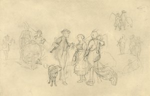 Verabredetes Rendezvous, midten af slutningen af det 19. århundrede, c1924. af Carl Spitzweg