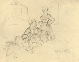 Hvad er glædeligt, midten af ​​slutningen af ​​det 19. århundrede, c1924. af Carl Spitzweg