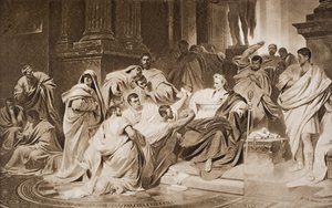 The Murder of Caesar, illustration fra 