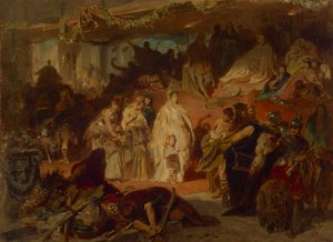 Thusnelda i Germanicus triumftog af Carl Theodor von Piloty