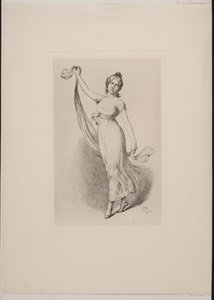 Dansende pige af Carl Thomsen