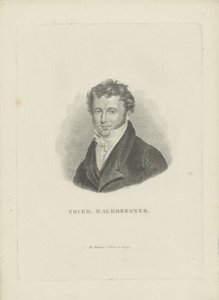 Portræt af komponisten Friedrich Kalkbrenner 1785-1849, ca 1821.