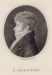 Portræt af dirigenten og komponisten Gaspare Spontini 1774-1851, 1813.