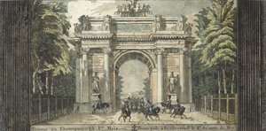 Festival i Catherinehof, 1824-1825. af Carl von Hampeln