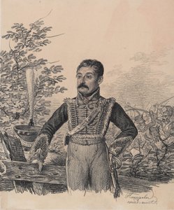 Portræt af Akim Vasilyevich Duvanov, begyndelsen af 1820