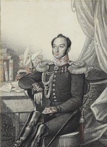 Portræt af Alexander Ivanovich Germann, 1822.