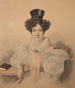 Portræt af Anna Platonovna Plautina 1808-1886, 1830