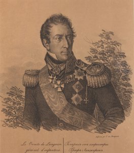Portræt af grev Alexandre Andrault de Langeron 1763-1831, 1820.