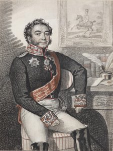 Portræt af Fjodor Petrovich Opochinin 1779-1852, 1826. af Carl von Hampeln