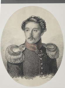 Portræt af Nikolai Vasilyevich Khvostov 1793-1837, 1822.