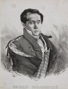 Portræt af digteren Yevgeny Abramovich Baratynsky 1800-1844, 1828.