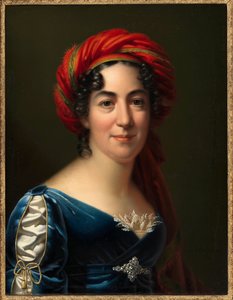 Portræt af forfatteren Caroline Pichler 1769-1843, 1818. af Carl von Sales