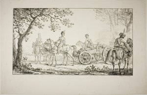 Udnyttet artilleri af Carle Vernet