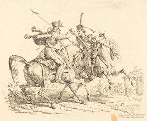 Hussard slår en kosak af Carle Vernet