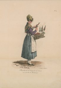 Købmand af kirsebærbunde af Carle Vernet