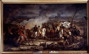 Napoleonskrigen: "" Kejser Napoleon I (1769-1821) under slaget ved Austerlitz den 2/12/1805. Maleri af Antoine Vernet (1758-1836) 1805 Boissy Saint Leger. Chateau De Grosbois