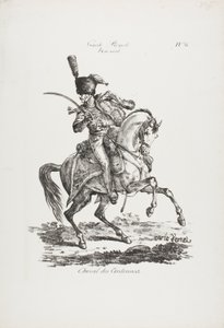 Kongelig Garde, bereden Hussard og Hest nr. 6 af Carle Vernet