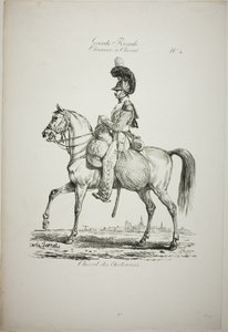 Royal Guard, Norman Mounted Light Infantryman and Horse, nr. 4 af Carle Vernet