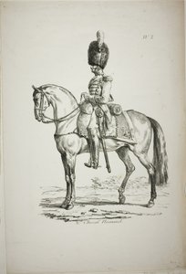 Royal Guard, Norman bereden soldat og hest, nr. 2 af Carle Vernet