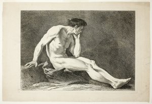 Figur, fra Six Figures Académiques af Carle van Loo