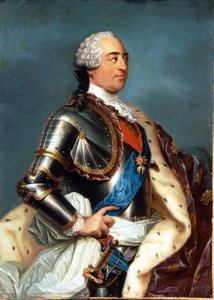 Portræt af Ludvig XV (1710 - 1774). Maleri af Carle Van Loo (1705 - 1765). af Carle van Loo