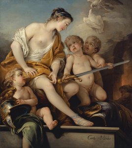 Venus og Amorer med Mars-våben, ca. 1743 af Carle van Loo