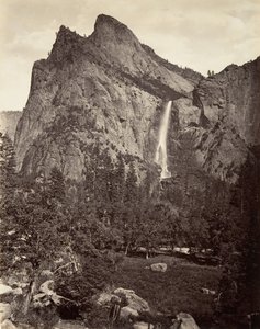 Bridal Veil Fall, 940 fod, Yosemite, ca. 1872, trykt ca. 1876.