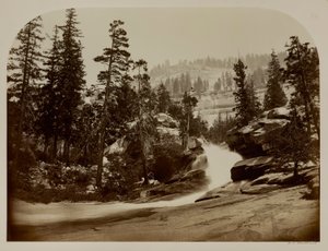 Kaskade, Nevada Falls, Yosemite, Californien af Carleton E. Watkins