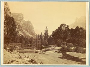 Op ad dalen, Yosemite af Carleton E. Watkins