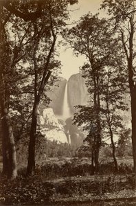 Yosemite Falls, 2634 ft. af Carleton E. Watkins