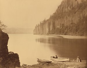 Kap Horn, Columbia River, 1867. af Carleton Emmons Watkins
