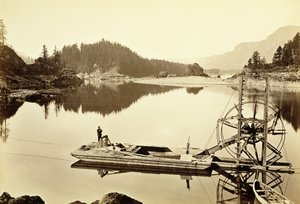 Flydende laksehjul, Cascades, 1867