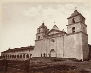 Old Mission Church, Santa Barbara, 1876, trykt ca. 1876.