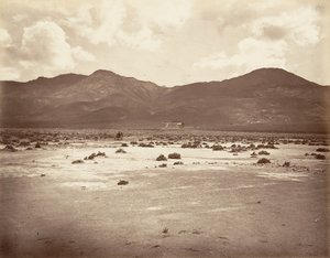 Road View to Sutro Tunnel, 1875, trykt ca. 1876. af Carleton Emmons Watkins