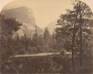 Søen ved foden af Half Dome, 1861. af Carleton Emmons Watkins