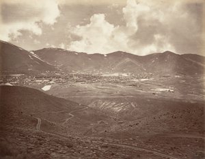 Virginia City, 1875, trykt ca. 1876. af Carleton Emmons Watkins