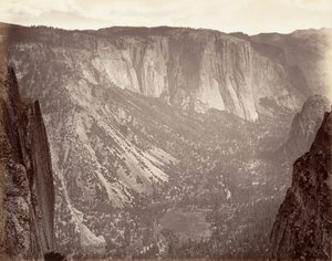 Yosemite Valley, ca. 1872, trykt ca. 1876. af Carleton Emmons Watkins