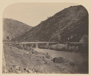 Benton Dam, Merced River af Carleton Watkins