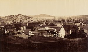 [Byens front fra Rincon Hill i 1860]. af Carleton Watkins
