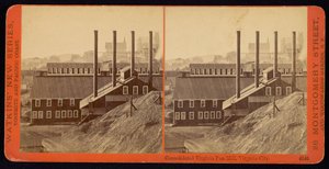 Konsolideret Virginia Pan Mill, Virginia City af Carleton Watkins