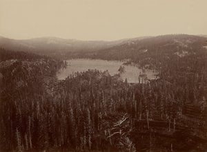 Dæmninger og søer, Nevada County, Fjernudsigt af Carleton Watkins