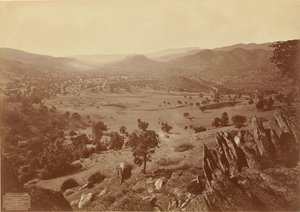Generel udsigt over Tehachapi Loop, S.P.R.R. af Carleton Watkins